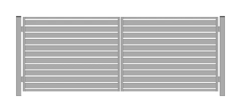 Brama PRO typ WALL 100 - malowana proszkowo - 4,00 m