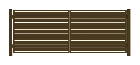 Brama PRO typ WALL 100 - malowana proszkowo - 5,00 m