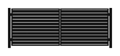 Brama PRO typ WALL 100 - malowana proszkowo - 5,00 m
