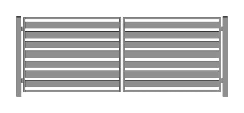 Brama PRO typ WALL 140 - malowana proszkowo - 3,00 m