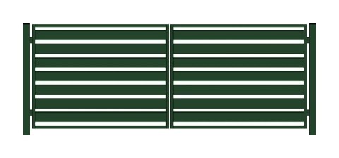 Brama PRO typ WALL 140 - malowana proszkowo - 3,00 m
