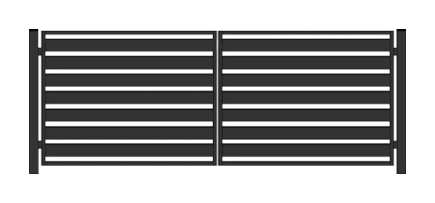 Brama PRO typ WALL 140 - malowana proszkowo - 5,00 m