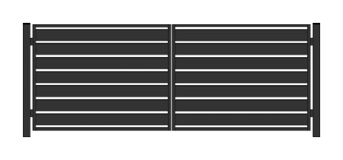 Brama PRO typ WALL 200 - malowana proszkowo - 5,00 m