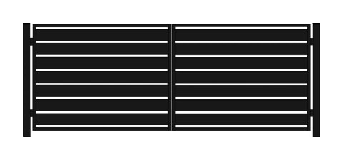 Brama PRO typ WALL 200 - malowana proszkowo - 5,00 m