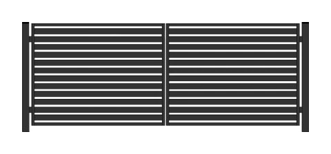 Brama PRO typ WALL 80 - malowana proszkowo - 5,00 m