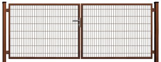 Brama SX 656 PRO - 4,00 x 1,50 m - antracyt , czarna , zielona
