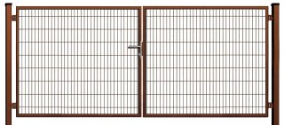 Brama SX 656 PRO - 4,00 x 1,70 m - antracyt , zielona