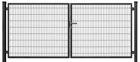 Brama SX 656 PRO - 4,00 x 1,70 m - antracyt , zielona