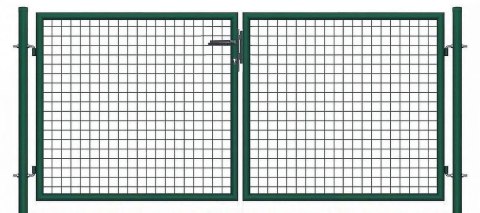 Brama ogrodowa SX 3,00 x 1,20 m - antracyt , zielona