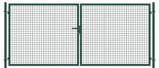 Brama ogrodowa SX 4,00 x 1,70 m - antracyt , zielona