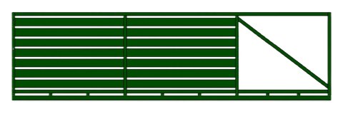 Brama przesuwna WALL 140 - 3,00 m - antracyt , brązowa , czarna , szara , zielona