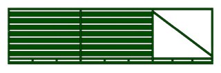 Brama przesuwna WALL 140 - 5,00 m - antracyt , brązowa , czarna , szara , zielona