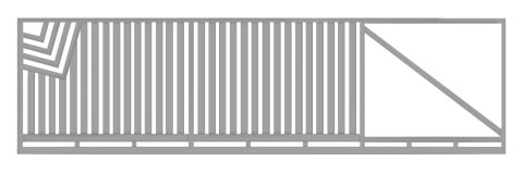Brama przesuwna typ CLASSIC - 4,00 x 1,50 m