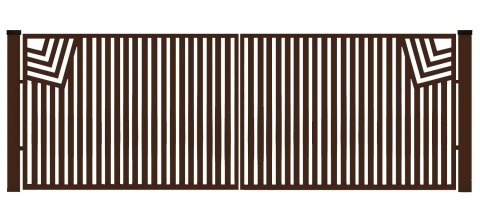 Brama typ CLASSIC - 4,00 x 1,25 m