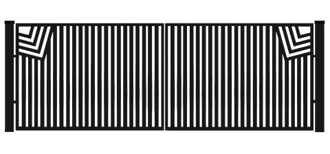 Brama typ CLASSIC - 4,00 x 1,25 m