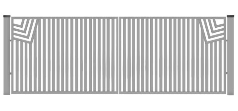 Brama typ CLASSIC - 4,00 x 1,25 m