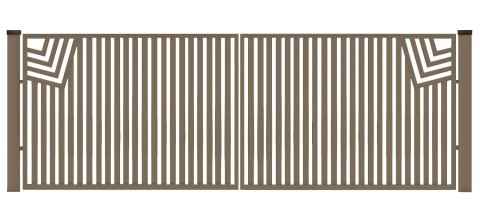 Brama typ CLASSIC - 4,00 x 1,75 m