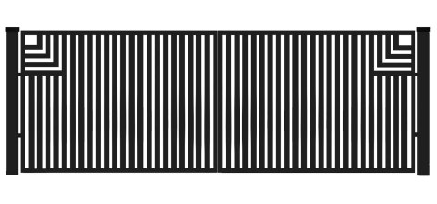Brama typ CLASSIC A - 4,00 x 1,25 m