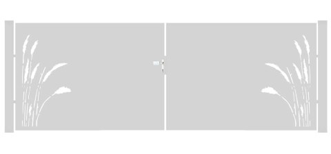 Brama typ FLORAL - 4,00 x 1,25 m