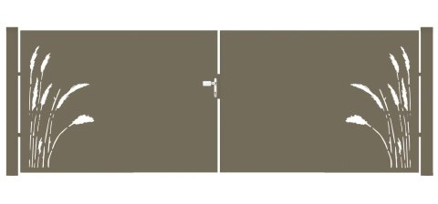 Brama typ FLORAL - 4,00 x 1,25 m