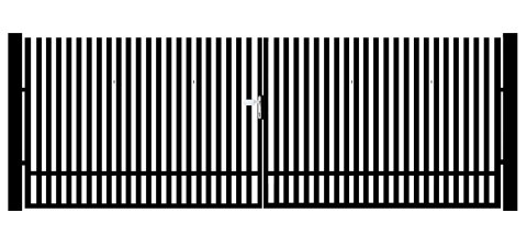Brama typ VERTIGO - 4,00 x 1,50 m