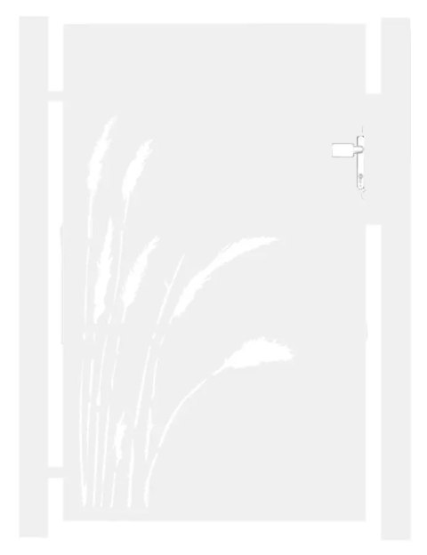 Furtka typ FLORAL - 1,00 x 1,25 m