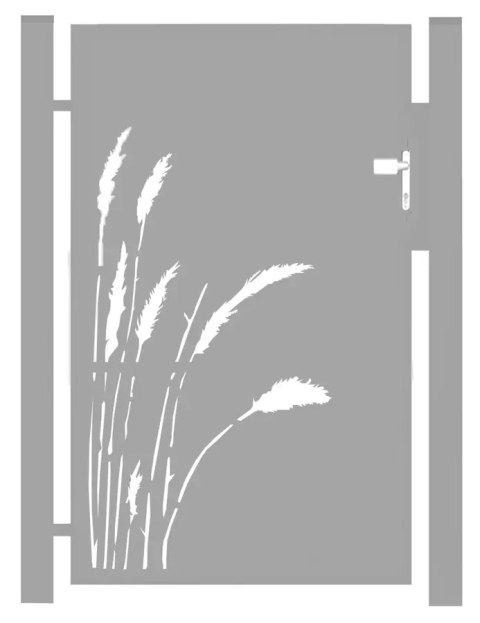 Pedestrian Gate - FLORAL Type - 1.00 x 1.50 m