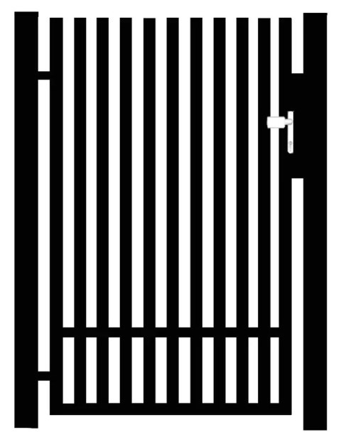Pedestrian Gate - VERTIGO Type - 1.00 x 1.25 m