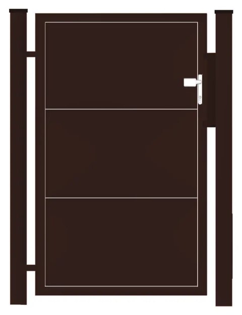 Garden Gate - WALL SOLID Type - 1.00 x 1.75 m