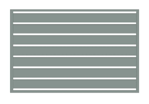Przęsło WALL 200 - 2,50 m x 1,25 m antracyt , brązowe , czarne , szare , zielone