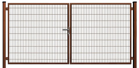 Brama SX 656 PRO - 4,00 x 2,0 m - antracyt , brązowa , czarna , szara , zielona