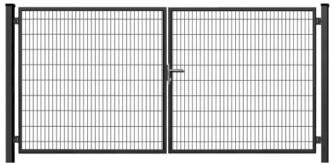 Brama SX 656 PRO - 5,00 x 2,0 m - antracyt , brązowa , czarna , szara , zielona