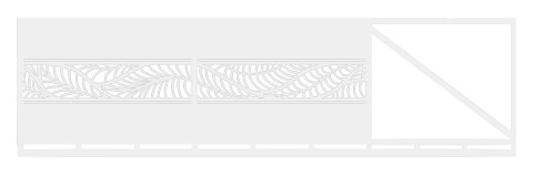 Brama przesuwna typ WALL - 4,00 x 1,70 m