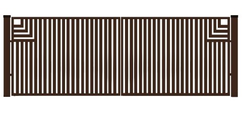 Brama typ CLASSIC A - 4,00 x 1,50 m