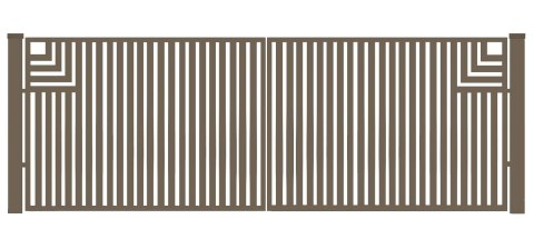 Brama typ CLASSIC A - 4,00 x 1,75 m