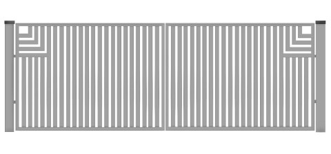 Brama typ CLASSIC A - 4,00 x 1,75 m