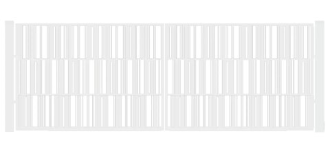 Brama typ MODERN - 4,00 x 1,50 m