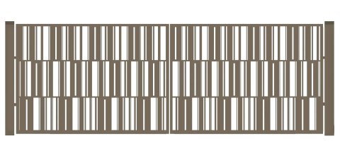 Brama typ MODERN - 4,00 x 1,50 m