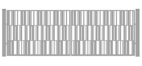 Brama typ MODERN - 4,00 x 1,50 m
