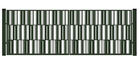 Brama typ MODERN - 4,00 x 1,50 m