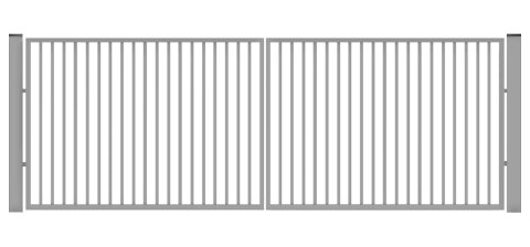 Brama typ P-20 - 4,00 x 1,75 m