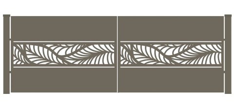 Brama typ WALL - 4,00 x 1,25 m