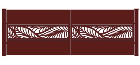 Brama typ WALL - 4,00 x 1,75 m
