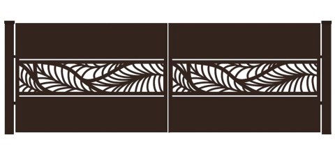 Brama typ WALL - 4,00 x 1,75 m