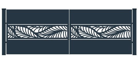 Brama typ WALL - 4,00 x 1,75 m