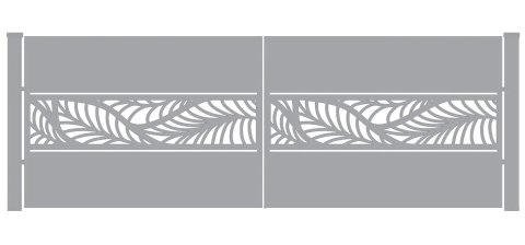 Brama typ WALL - 4,00 x 1,75 m