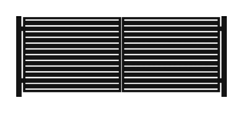 Brama typ WALL 80 - antracyt , brązowa , czarna , srebrna , zielona - 3,00 m