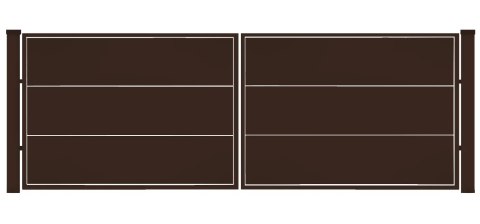 Brama typ WALL SOLID - 4,00 x 1,75 m
