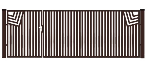 BramoFurtka typ CLASSIC - 1,50+2,50 x 1,25 m - malowana proszkowo