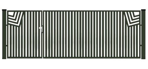 BramoFurtka typ CLASSIC - 1,50+2,50 x 1,25 m - malowana proszkowo